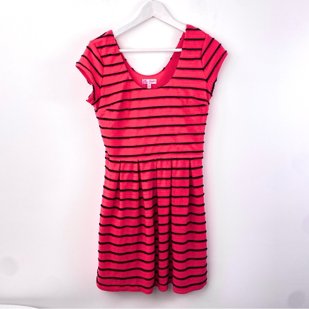 Candie's Coral Pink Scoop Neck Sundress Casual